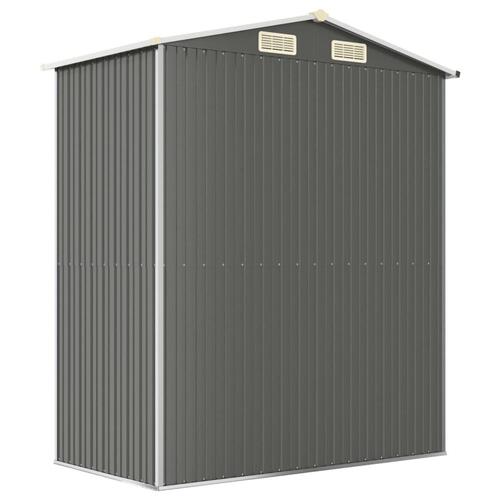 Haveskur 192x108x223 cm galvaniseret stål lysegrå