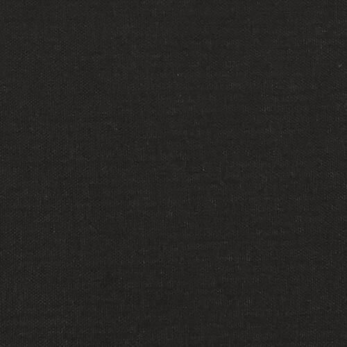 Fodskammel 45x29,5x35 cm stof og kunstlæder sort