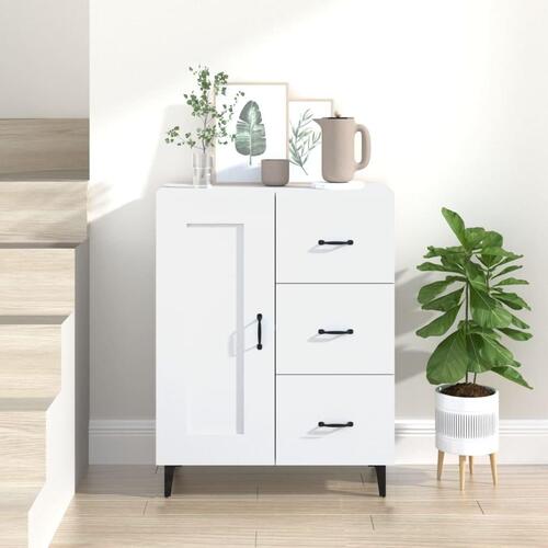 Skænk 69,5x34x90 cm konstrueret træ hvid