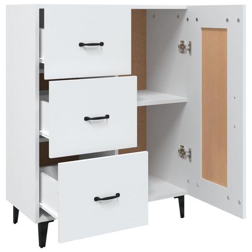 Skænk 69,5x34x90 cm konstrueret træ hvid