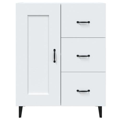 Skænk 69,5x34x90 cm konstrueret træ hvid