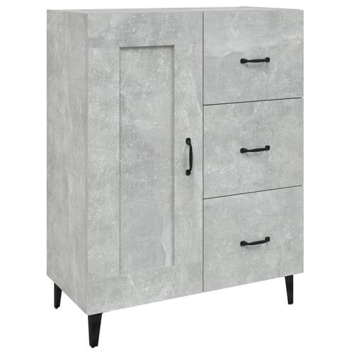 Skænk 69,5x34x90 cm konstrueret træ betongrå