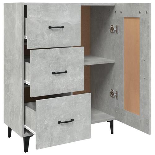 Skænk 69,5x34x90 cm konstrueret træ betongrå
