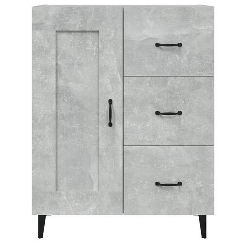 Skænk 69,5x34x90 cm konstrueret træ betongrå