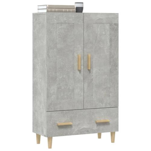 Skab 70x31x115 cm konstrueret træ betongrå