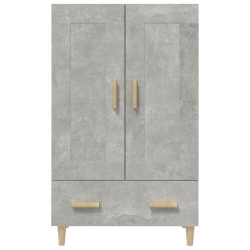 Skab 70x31x115 cm konstrueret træ betongrå