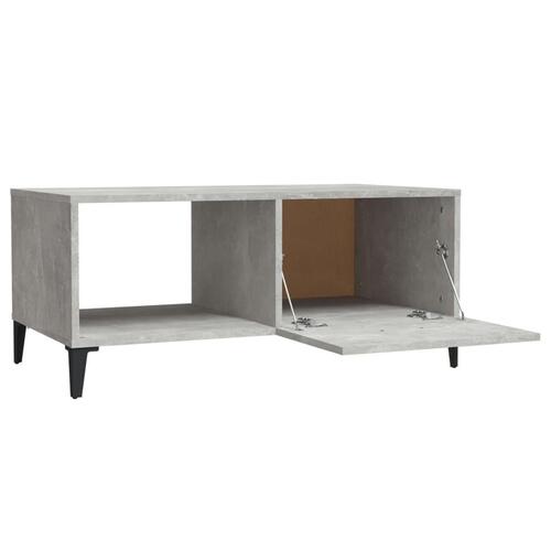Sofabord 90x50x40 cm konstrueret træ betongrå