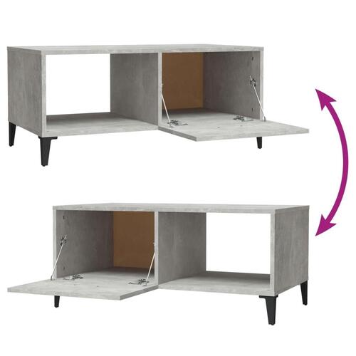Sofabord 90x50x40 cm konstrueret træ betongrå