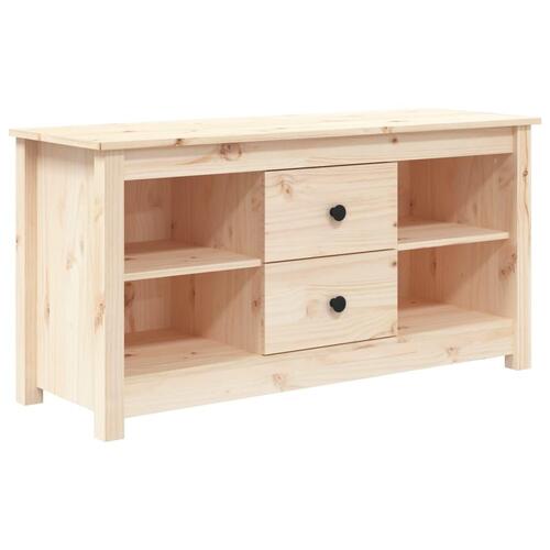 Tv-bord 103x36,5x52 cm massivt fyrretræ