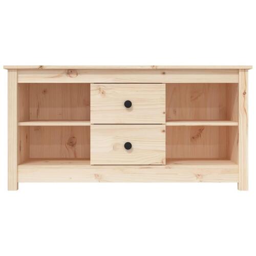 Tv-bord 103x36,5x52 cm massivt fyrretræ