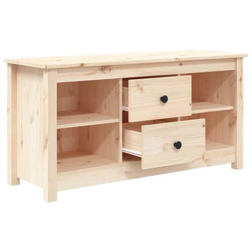 Tv-bord 103x36,5x52 cm massivt fyrretræ