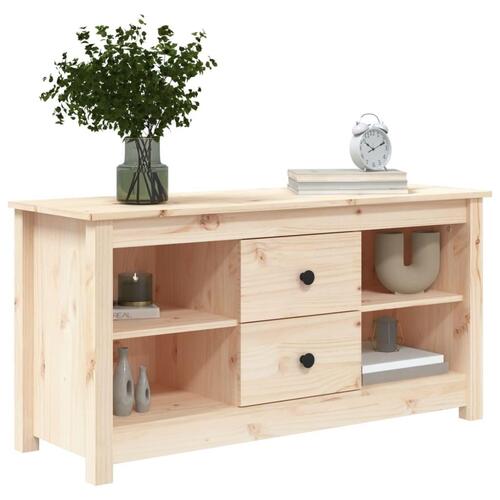 Tv-bord 103x36,5x52 cm massivt fyrretræ