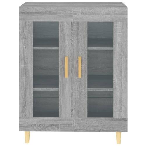 Skænk 69,5x34x90 cm konstrueret træ grå sonoma-eg