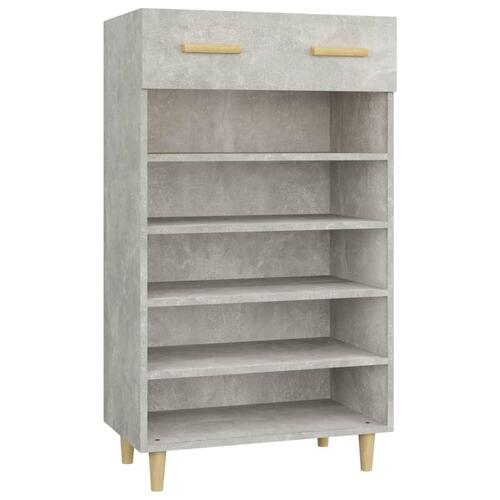 Skoreol 60x35x105 cm konstrueret træ betongrå