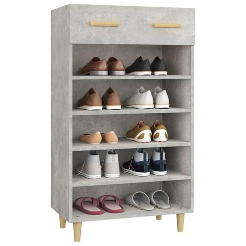 Skoreol 60x35x105 cm konstrueret træ betongrå