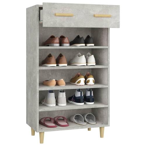 Skoreol 60x35x105 cm konstrueret træ betongrå
