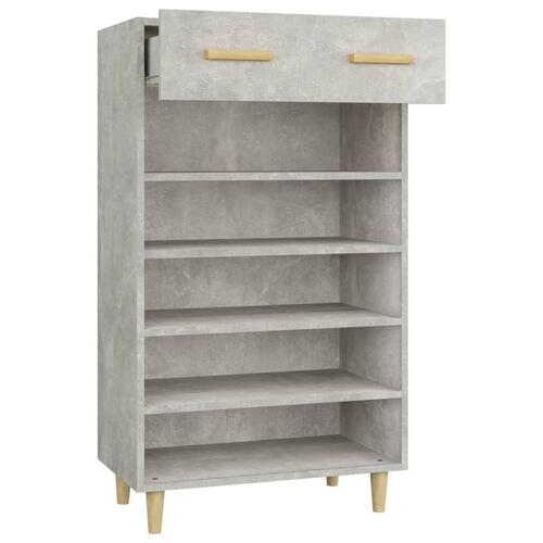Skoreol 60x35x105 cm konstrueret træ betongrå