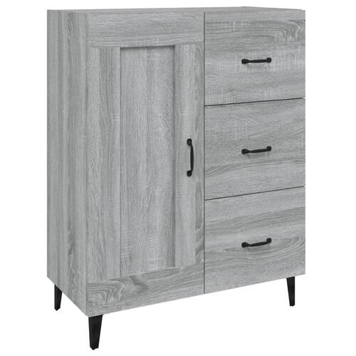 Skænk 69,5x34x90 cm konstrueret træ grå sonoma-eg
