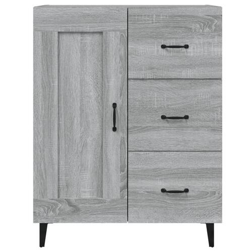 Skænk 69,5x34x90 cm konstrueret træ grå sonoma-eg