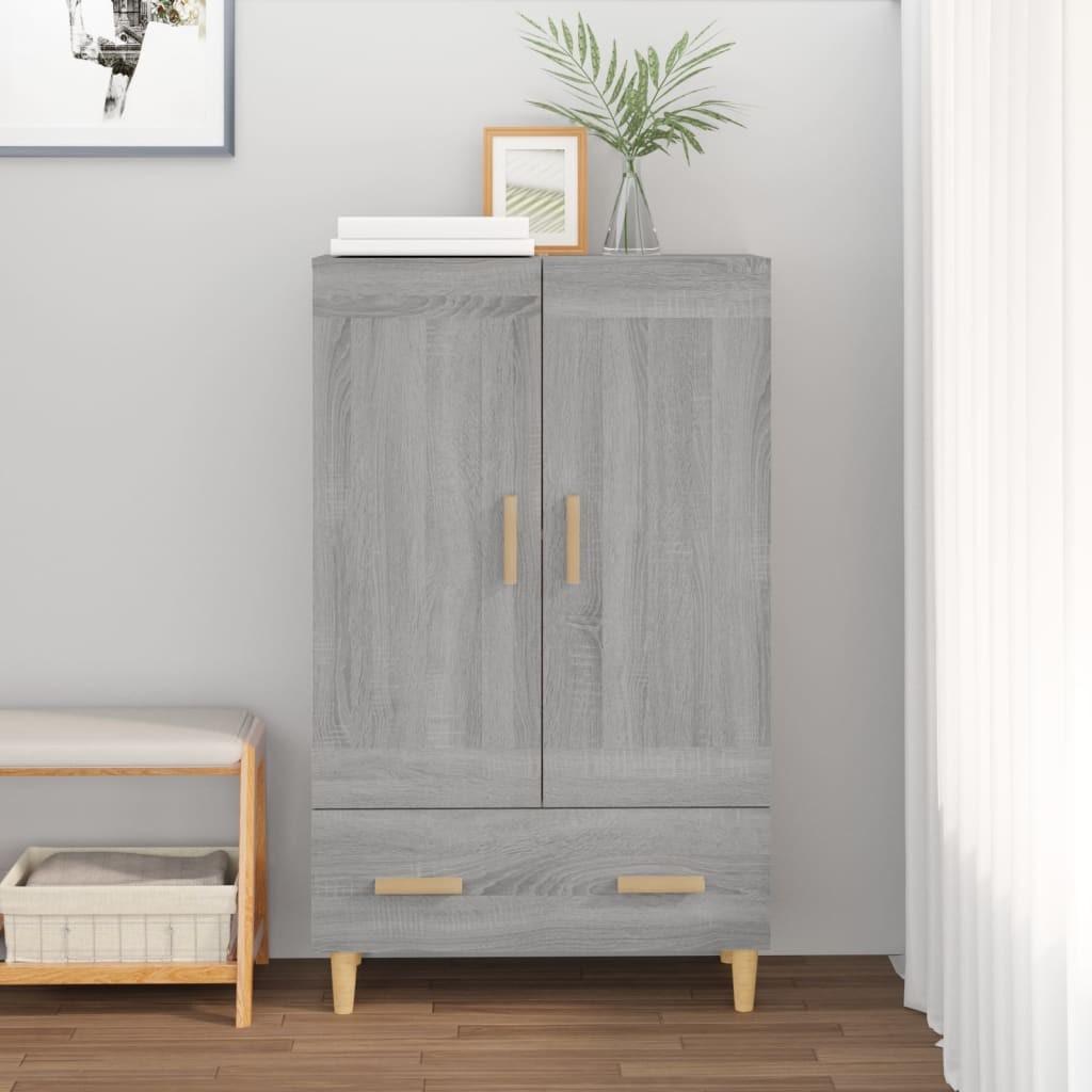 Skab 70x31x115 cm konstrueret træ grå sonoma-eg