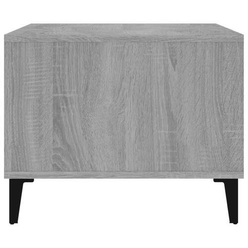 Sofabord 60x50x40 cm konstrueret træ grå sonoma-eg
