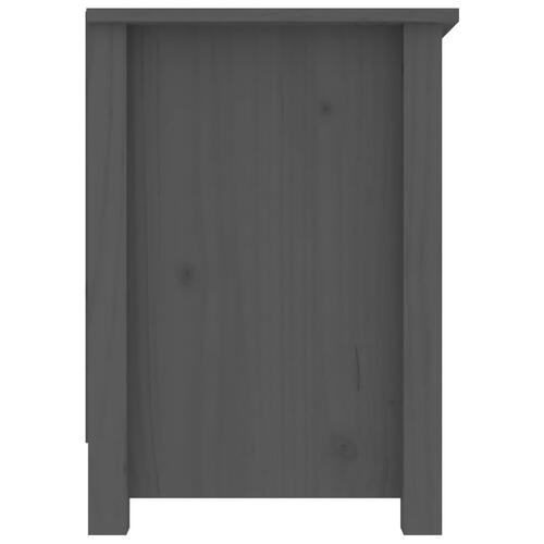Tv-bord 103x36,5x52 cm massivt fyrretræ grå