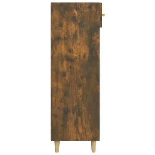 Skoreol 60x35x105 cm konstrueret træ røget egetræsfarve