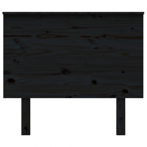 Sengegærde 94x6x82,5 cm massivt fyrretræ sort