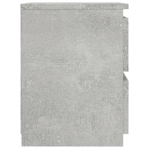 Sengebord 30x30x40 cm konstrueret træ betongrå