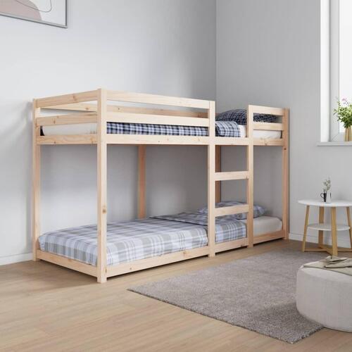 Køjeseng 75x190 cm massivt fyrretræ