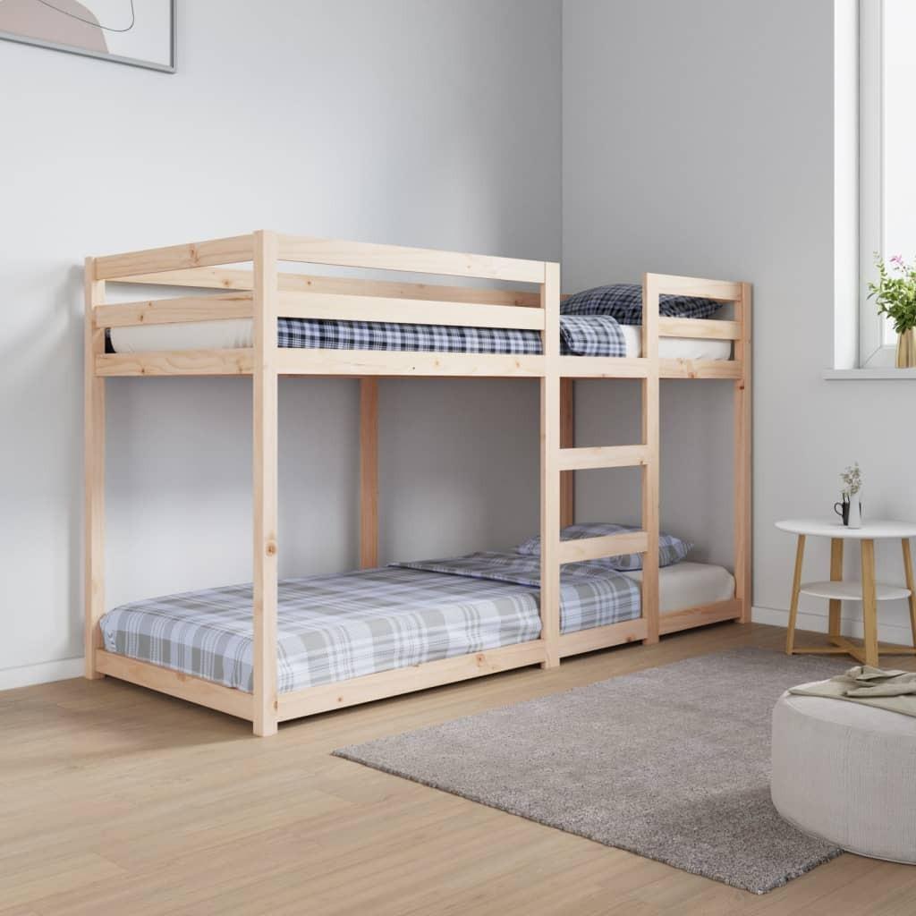 Køjeseng 75x190 cm massivt fyrretræ