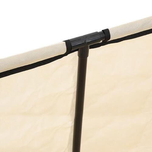 Opbevaringskasse 105x34,5x45 cm stof cremefarvet