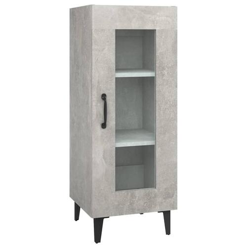 Skænk 34,5x34x90 cm konstrueret træ betongrå