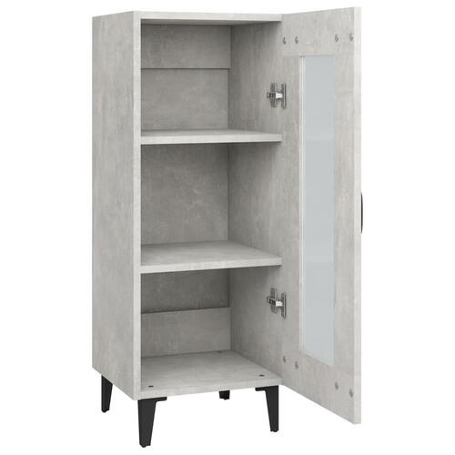 Skænk 34,5x34x90 cm konstrueret træ betongrå