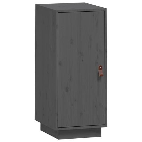 Skænk 34x40x75 cm massivt fyrretræ grå