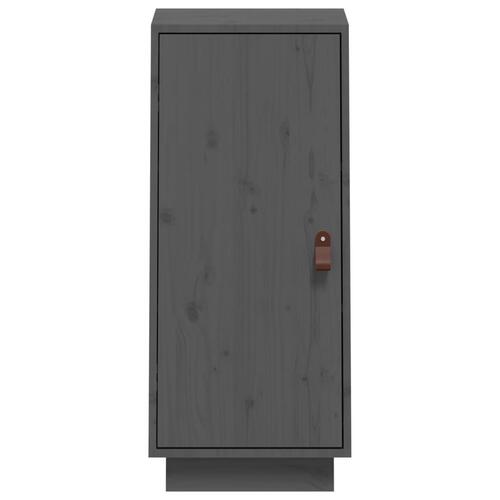 Skænk 34x40x75 cm massivt fyrretræ grå