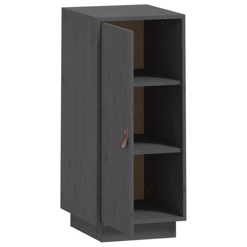 Skænk 34x40x75 cm massivt fyrretræ grå