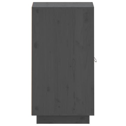 Skænk 34x40x75 cm massivt fyrretræ grå