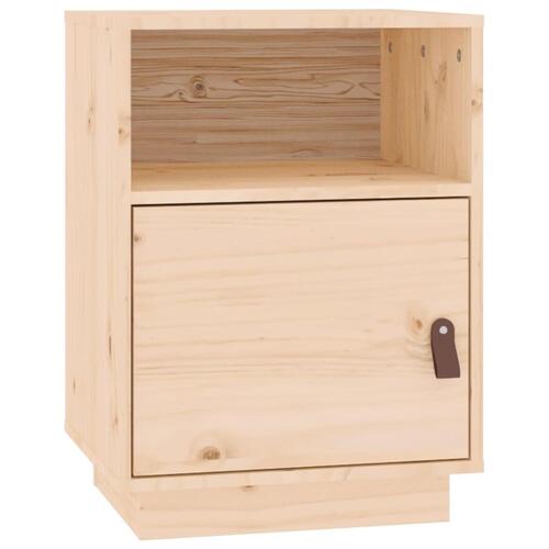 Sengeborde 2 stk. 40x34x55 cm massivt fyrretræ