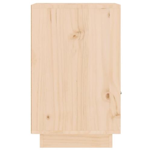 Sengeborde 2 stk. 40x34x55 cm massivt fyrretræ