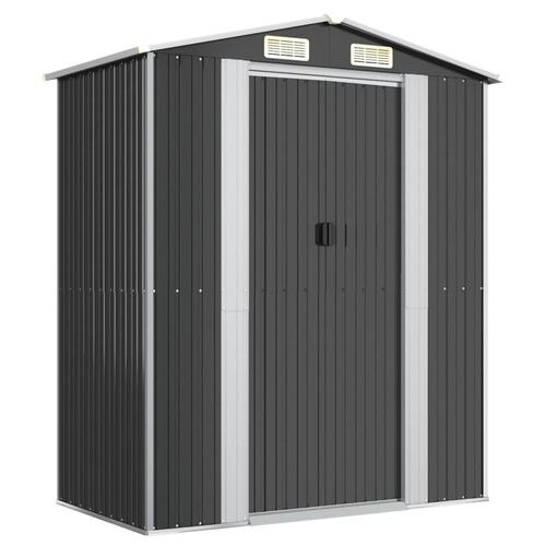 Haveskur 192x108x223 cm galvaniseret stål antracitgrå