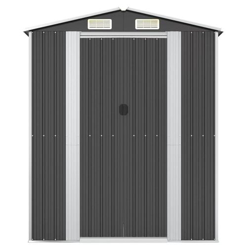 Haveskur 192x108x223 cm galvaniseret stål antracitgrå