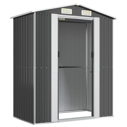 Haveskur 192x108x223 cm galvaniseret stål antracitgrå