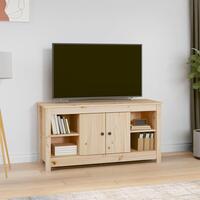 Tv-bord 103x36,5x52 cm massivt fyrretræ