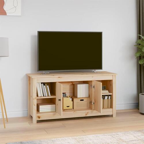 Tv-bord 103x36,5x52 cm massivt fyrretræ