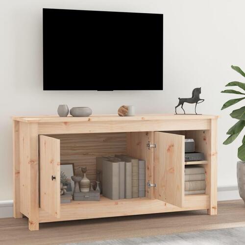 Tv-bord 103x36,5x52 cm massivt fyrretræ