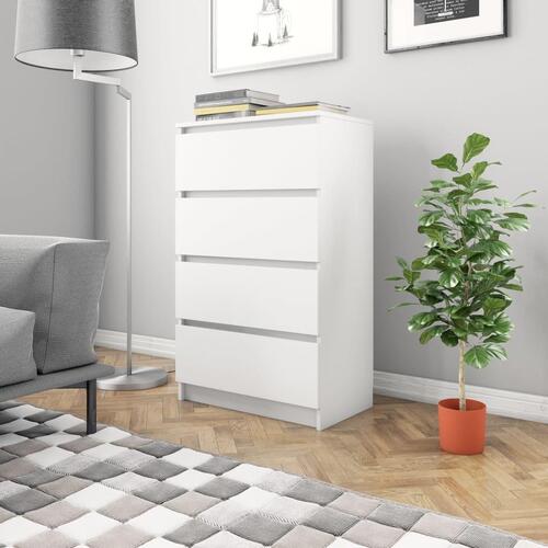 Skænk 60x35x98,5 cm konstrueret træ hvid