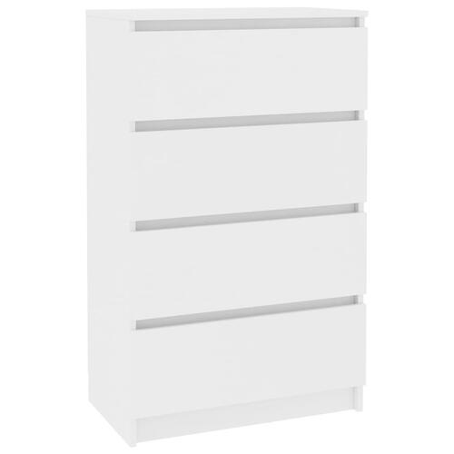 Skænk 60x35x98,5 cm konstrueret træ hvid