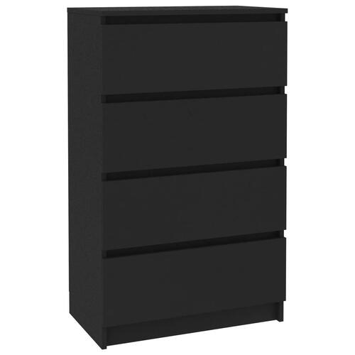 Skænk 60x35x98,5 cm konstrueret træ sort