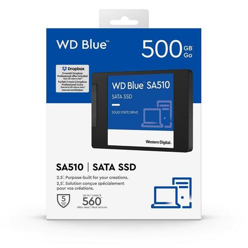 Harddisk Western Digital Blue 500 GB 2,5" SSD